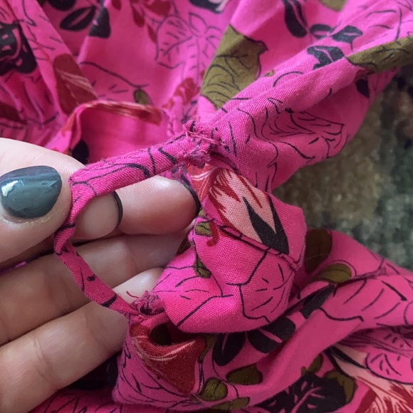 Zara Magenta Floral Dress - Picture 4 of 4